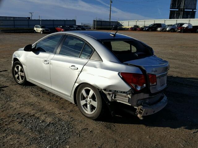 1G1PC5SB5D7138737 - 2013 CHEVROLET CRUZE LT SILVER photo 3