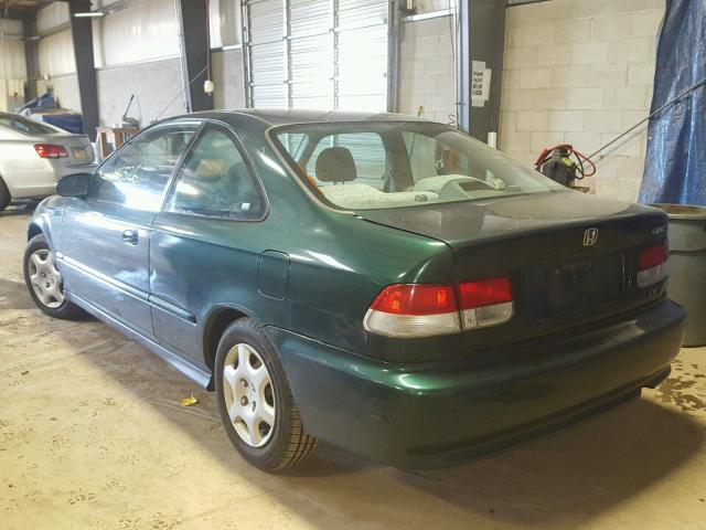 1HGEJ8248YL123946 - 2000 HONDA CIVIC EX მწვანე ფოტო 3