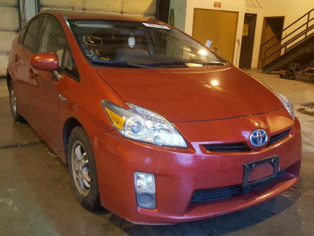 JTDKN3DU2A1004765 - 2010 TOYOTA PRIUS RED photo 1