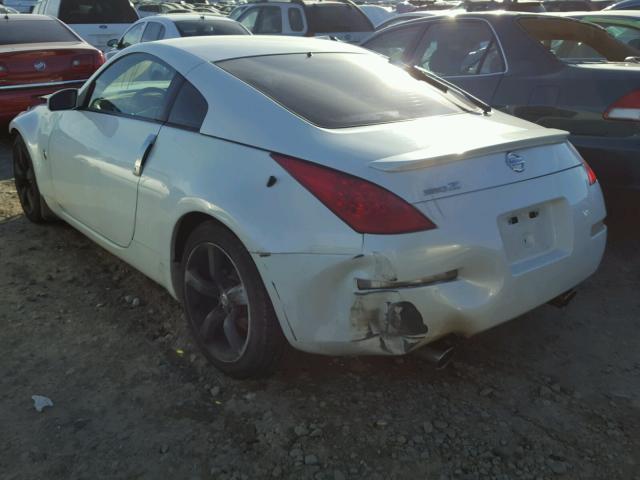 JN1BZ34D28M702227 - 2008 NISSAN 350Z COUPE WHITE photo 3