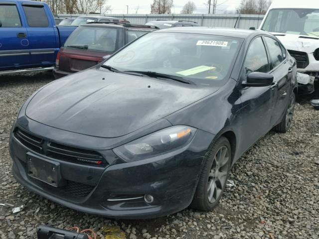 1C3CDFBA1DD323731 - 2013 DODGE DART SXT BLACK photo 2