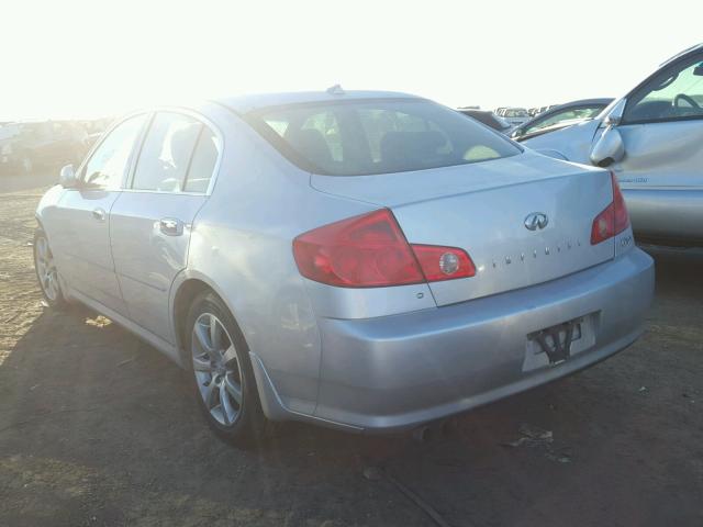 JNKCV51F36M602017 - 2006 INFINITI G35 SILVER photo 3