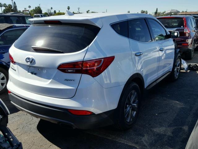 5XYZT3LB1FG302980 - 2015 HYUNDAI SANTA FE S WHITE photo 4