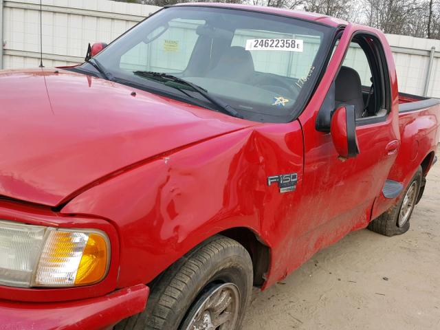 1FTRF07W13KC44409 - 2003 FORD F150 RED photo 9