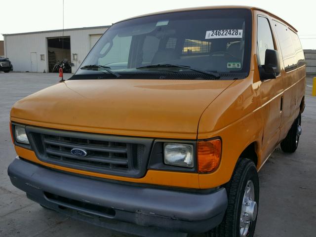 1FTNE24L46DA38372 - 2006 FORD ECONOLINE YELLOW photo 2