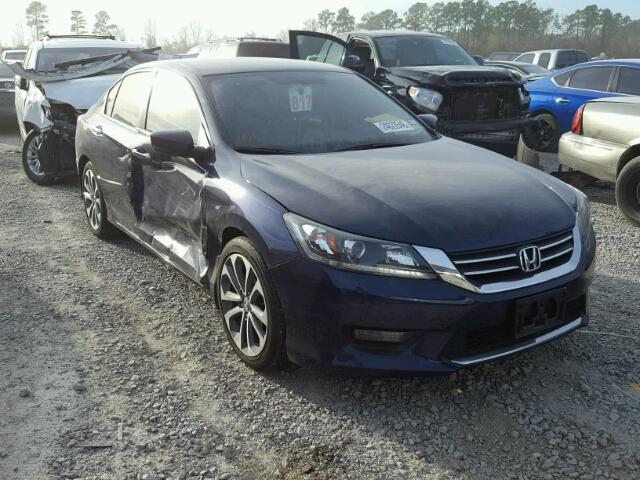 1HGCR2F55EA099774 - 2014 HONDA ACCORD SPO BLUE photo 1