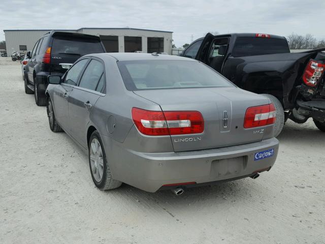 3LNHM26T38R631692 - 2008 LINCOLN MKZ GRAY photo 3