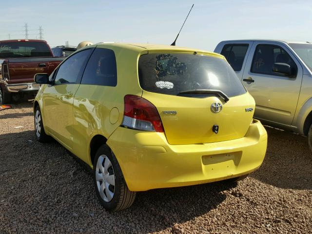 JTDJT903595251056 - 2009 TOYOTA YARIS YELLOW photo 3