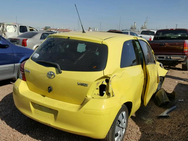 JTDJT903595251056 - 2009 TOYOTA YARIS YELLOW photo 4