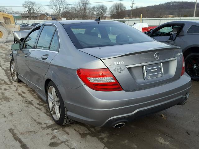 WDDGF8BBXCF877404 - 2012 MERCEDES-BENZ C 300 4MAT GRAY photo 3