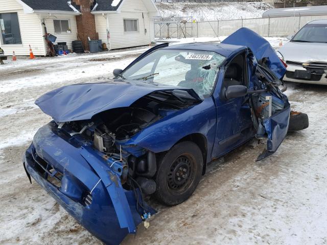 1G1JC52F547271460 - 2004 CHEVROLET CAVALIER BLUE photo 2