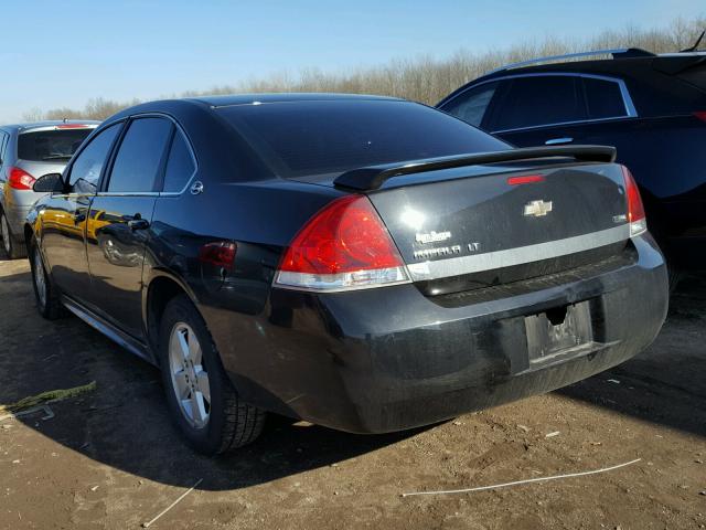 2G1WT57K991247792 - 2009 CHEVROLET IMPALA 1LT BLACK photo 3