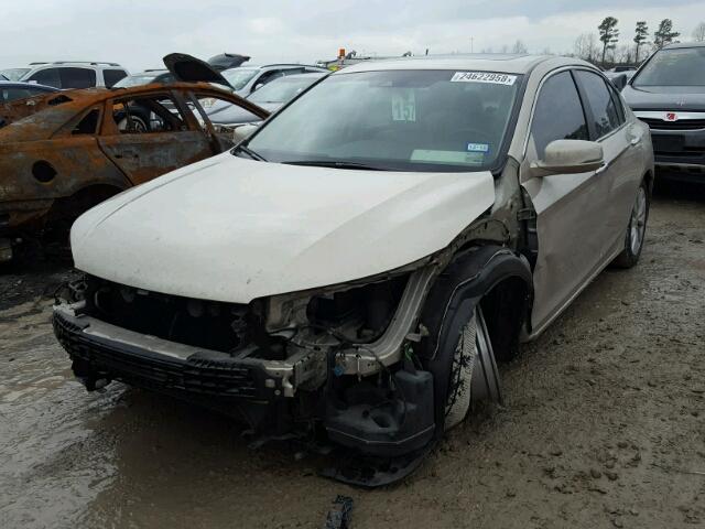 1HGCR2F86DA014577 - 2013 HONDA ACCORD EXL GOLD photo 2