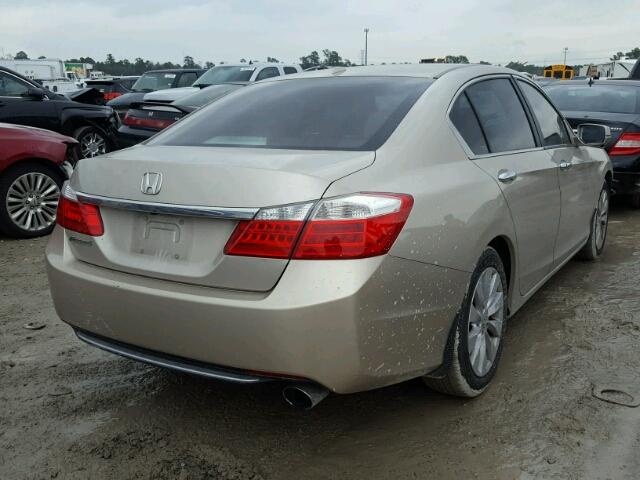 1HGCR2F86DA014577 - 2013 HONDA ACCORD EXL GOLD photo 4