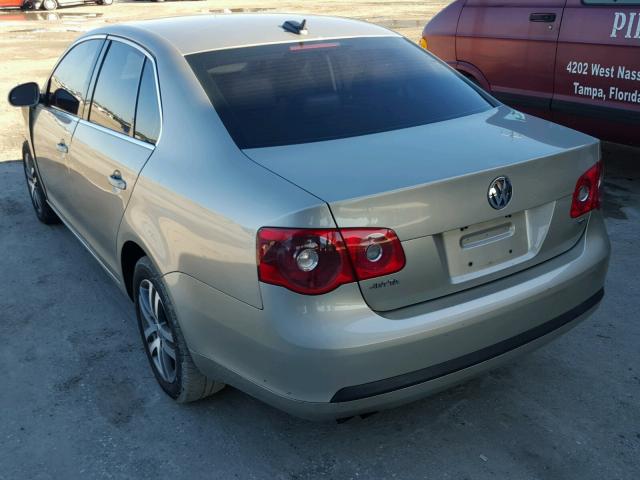 3VWDT71K86M623130 - 2006 VOLKSWAGEN JETTA TDI BEIGE photo 3