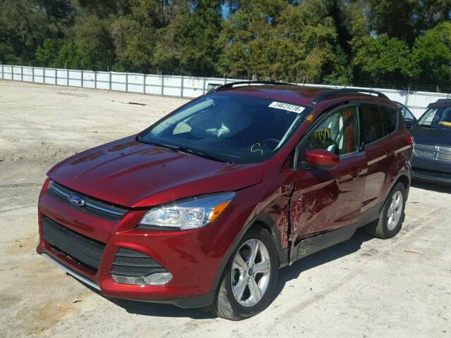 1FMCU0GX1EUD98786 - 2014 FORD ESCAPE SE BURGUNDY photo 2