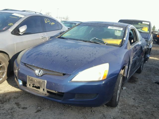 1HGCM82773A033815 - 2003 HONDA ACCORD EX BLUE photo 2