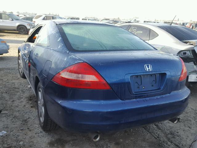 1HGCM82773A033815 - 2003 HONDA ACCORD EX BLUE photo 3