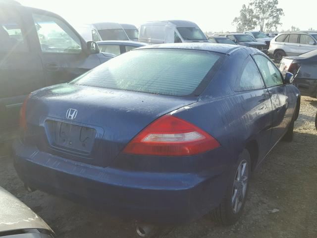 1HGCM82773A033815 - 2003 HONDA ACCORD EX BLUE photo 4