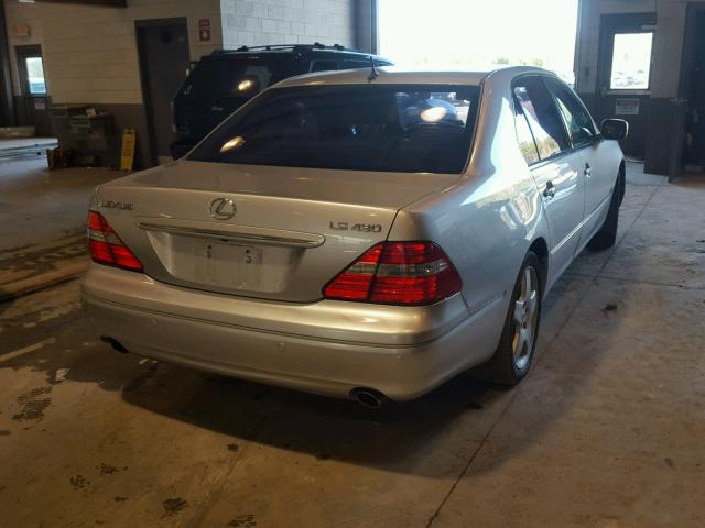 JTHBN36F540167837 - 2004 LEXUS LS 430 SILVER photo 4