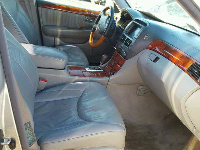 JTHBN36F540167837 - 2004 LEXUS LS 430 SILVER photo 5