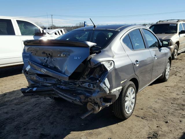 3N1CN7APXGL915778 - 2016 NISSAN VERSA S GRAY photo 4