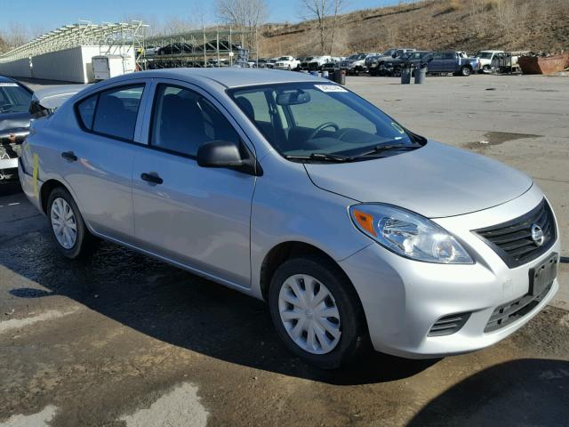 3N1CN7AP4EL821621 - 2014 NISSAN VERSA S SILVER photo 1