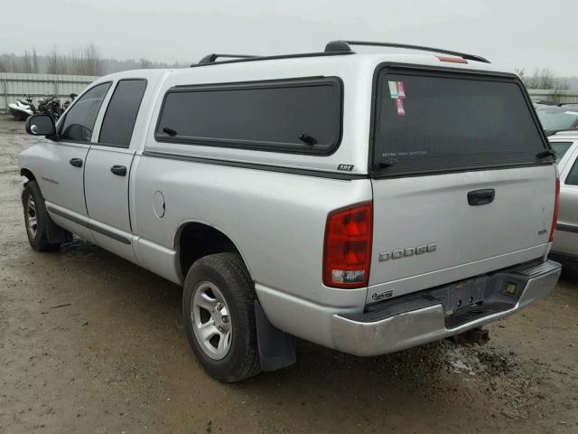 1D7HA18N14S537921 - 2004 DODGE RAM 1500 S SILVER photo 3