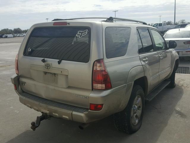 JTEZU14R140026747 - 2004 TOYOTA 4RUNNER SR BEIGE photo 4