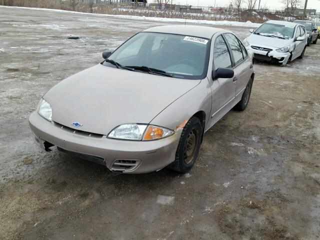 1G1JC524627448139 - 2002 CHEVROLET CAVALIER B BEIGE photo 2