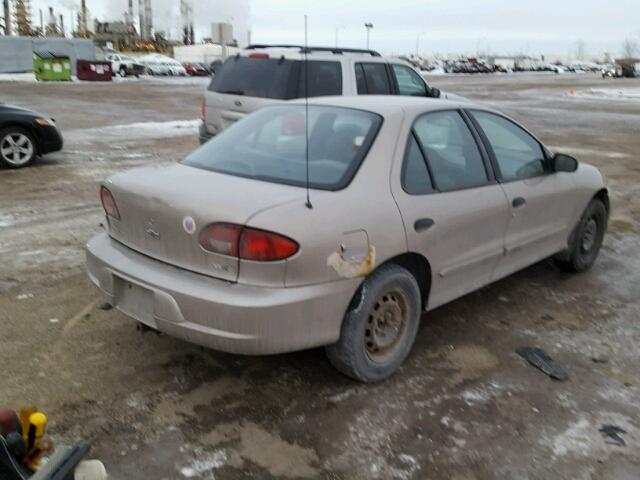 1G1JC524627448139 - 2002 CHEVROLET CAVALIER B BEIGE photo 4