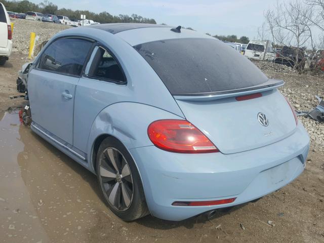 3VWVT7ATXFM623935 - 2015 VOLKSWAGEN BEETLE R-L BLUE photo 3