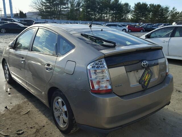 JTDKB20U067527909 - 2006 TOYOTA PRIUS TAN photo 3