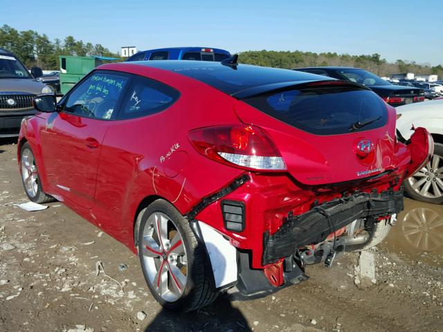 KMHTC6AD6HU319797 - 2017 HYUNDAI VELOSTER B RED photo 3