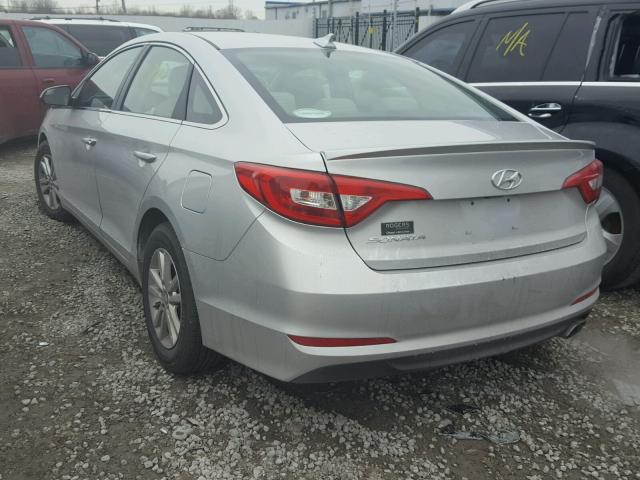 5NPE24AF0GH415911 - 2016 HYUNDAI SONATA SE SILVER photo 3