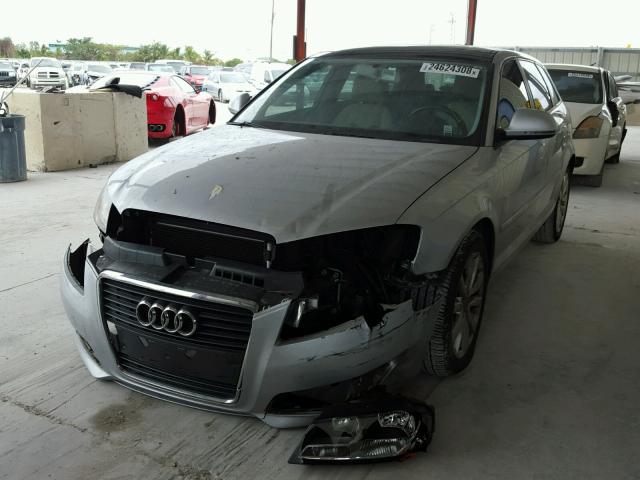 WAUHE78PX9A024227 - 2009 AUDI A3 2.0T GRAY photo 2