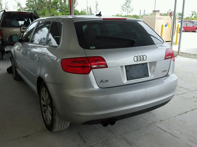 WAUHE78PX9A024227 - 2009 AUDI A3 2.0T GRAY photo 3