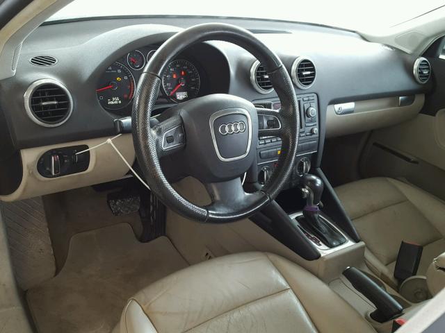 WAUHE78PX9A024227 - 2009 AUDI A3 2.0T GRAY photo 9