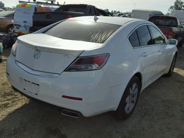 19UUA8F52EA000259 - 2014 ACURA TL TECH WHITE photo 4