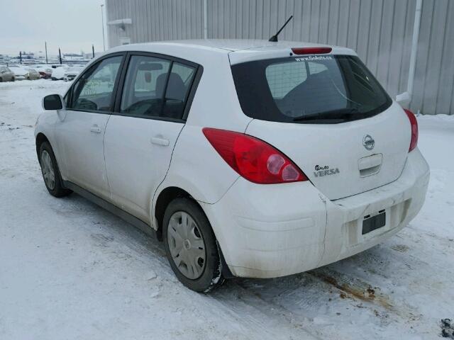 3N1BC1CP3BL493745 - 2011 NISSAN VERSA S WHITE photo 3