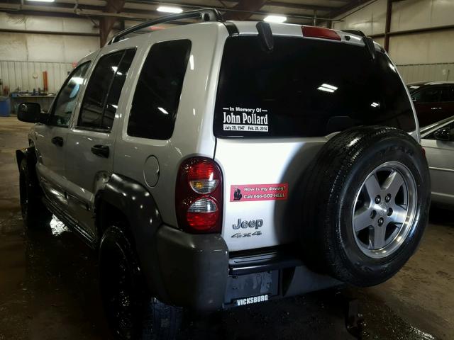 1J4GL48K67W537363 - 2007 JEEP LIBERTY SP GRAY photo 3