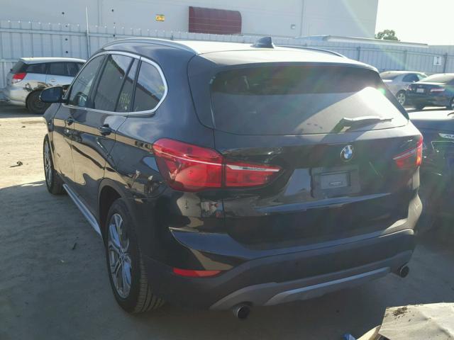 WBXHT3C34H5F78138 - 2017 BMW X1 XDRIVE2 BLACK photo 3