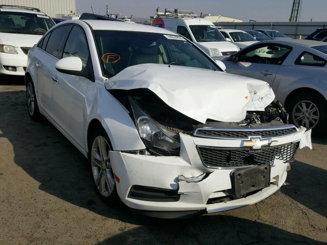 1G1PH5S90B7129715 - 2011 CHEVROLET CRUZE LTZ WHITE photo 1