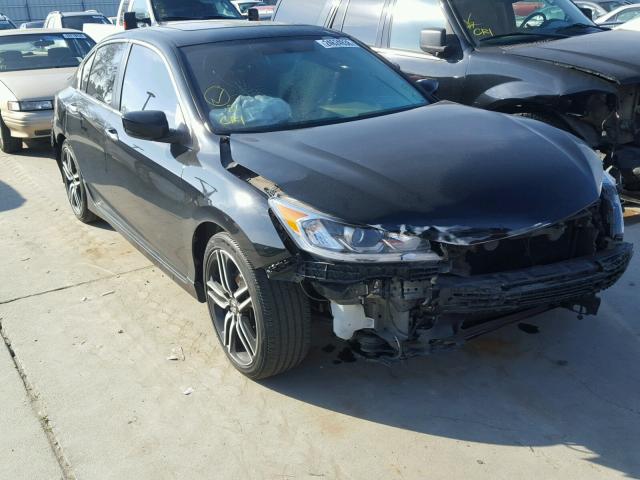 1HGCR2F58GA174728 - 2016 HONDA ACCORD SPO BLACK photo 1