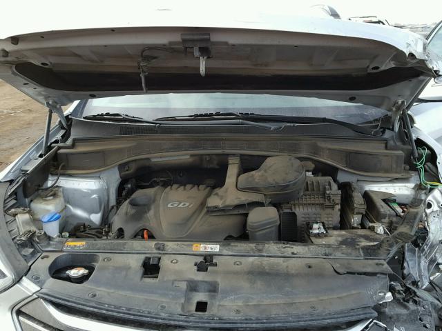 5XYZUDLB7FG265548 - 2015 HYUNDAI SANTA FE S SILVER photo 7