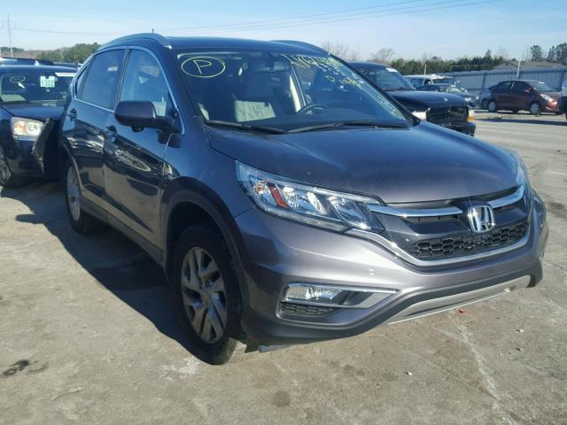 2HKRM3H74FH543667 - 2015 HONDA CR-V EXL GRAY photo 1