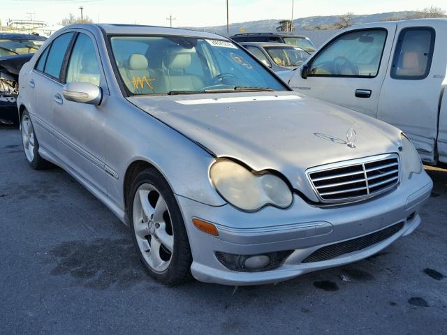 WDBRF52H76F825348 - 2006 MERCEDES-BENZ C GENERATI SILVER photo 1