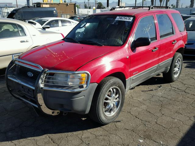 1FMYU01191KA58592 - 2001 FORD ESCAPE XLS RED photo 2