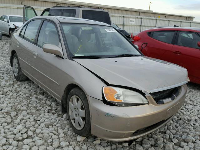 1HGES26791L023892 - 2001 HONDA CIVIC EX TAN photo 1