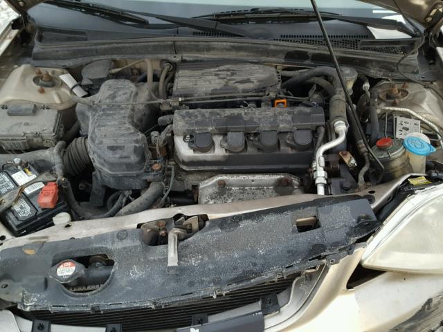 1HGES26791L023892 - 2001 HONDA CIVIC EX თაფლისფერი ფოტო 7